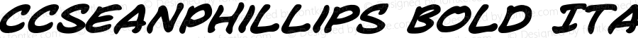 CCSeanPhillips Bold Italic