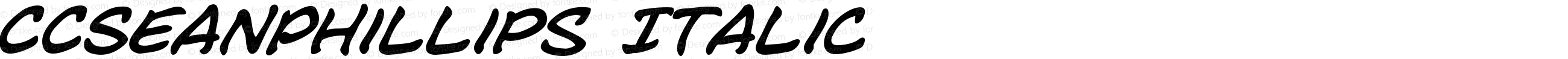 CCSeanPhillips Italic