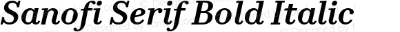 Sanofi Serif Bold Italic