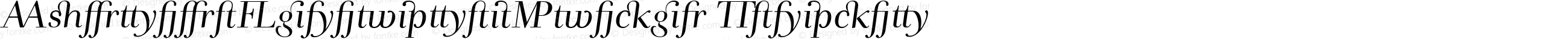 AndradeLigaturesItalic Regular