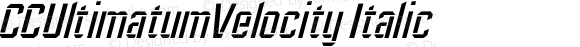 CCUltimatumVelocity Italic