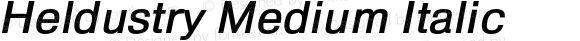 Heldustry Medium Italic