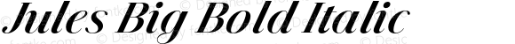 Jules Big Bold Italic