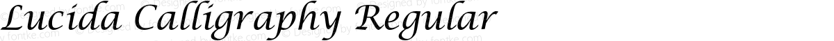 Lucida Calligraphy Regular