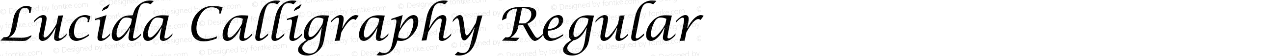 Lucida Calligraphy Regular