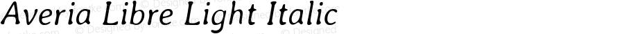 Averia Libre Light Italic