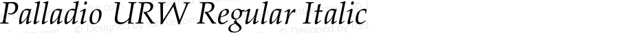 Palladio URW Regular Italic