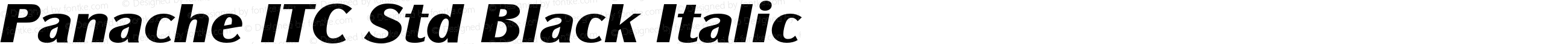 Panache ITC Std Black Italic