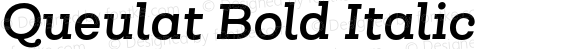 Queulat Bold Italic