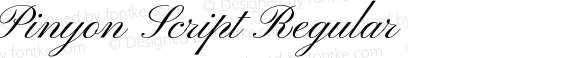 Pinyon Script Regular