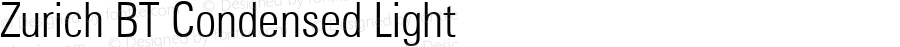 Zurich BT Condensed Light Version 1.02