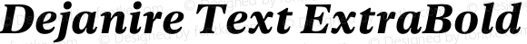 Dejanire Text ExtraBold Italic