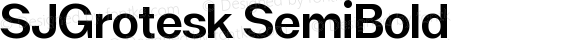 SJGrotesk SemiBold