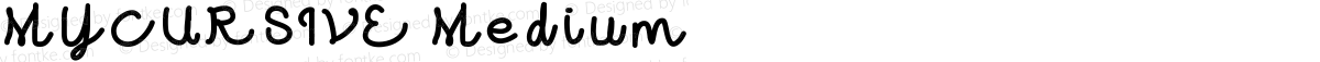 MYCURSIVE Medium