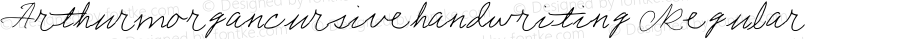 Arthurmorgancursivehand Regular