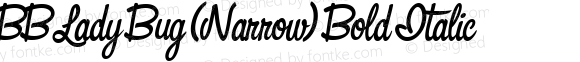 BB Lady Bug (Narrow) Bold Italic