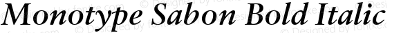 Monotype Sabon Semibold Italic