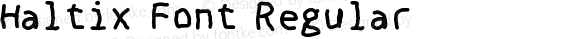 Haltix Font Regular