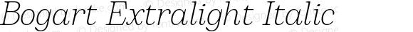 Bogart Extralight Italic