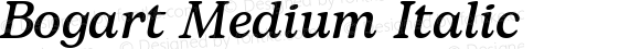 Bogart Medium Italic