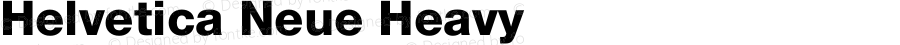 Helvetica Neue Heavy