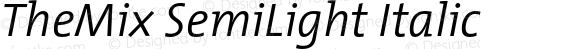 TheMix SemiLight Italic