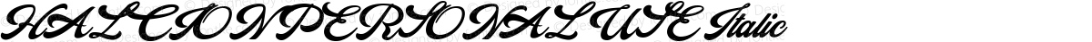 HALCION PERSONAL USE Italic