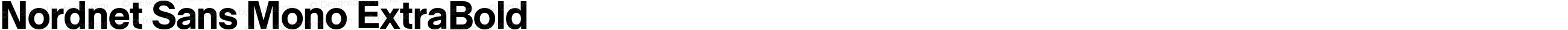 Nordnet Sans Mono ExtraBold
