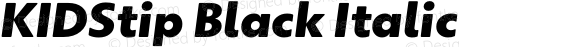 KIDStip Black Italic