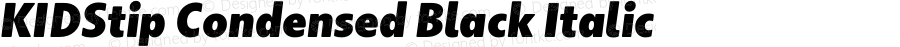 KIDStip Condensed Black Italic