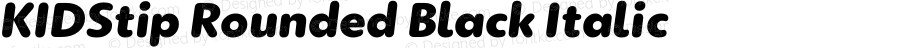 KIDStip Rounded Black Italic