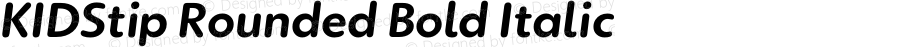 KIDStip Rounded Bold Italic