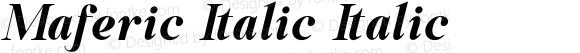 Maferic Italic Italic