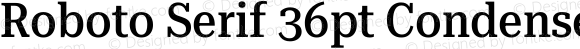 Roboto Serif 36pt Condensed Medium