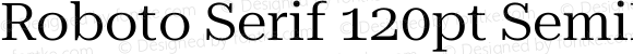 Roboto Serif 120pt SemiExpanded Regular