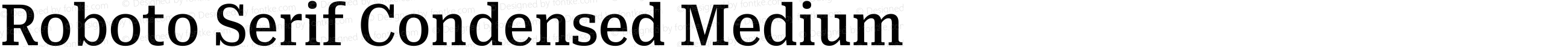 Roboto Serif Condensed Medium