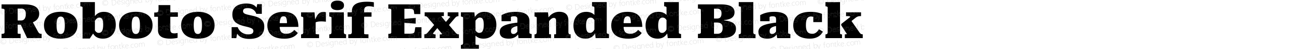 Roboto Serif Expanded Black