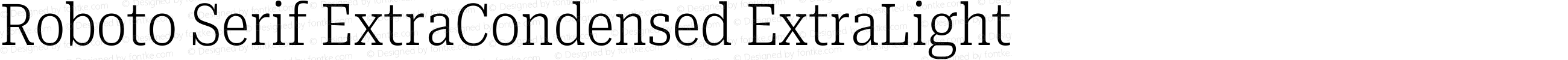 Roboto Serif ExtraCondensed ExtraLight