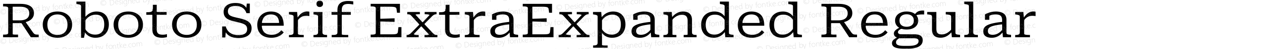 Roboto Serif ExtraExpanded Regular