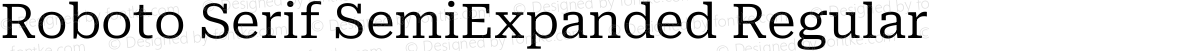 Roboto Serif SemiExpanded Regular