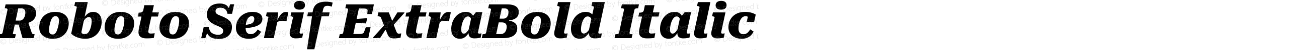 Roboto Serif ExtraBold Italic