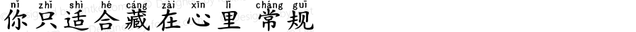 你只适合藏在心里 常规 Version 1.000