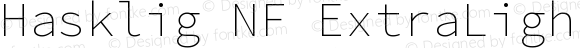 Hasklig ExtraLight Nerd Font Complete Windows Compatible