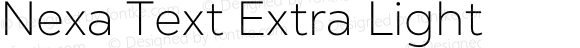 Nexa Text Extra Light