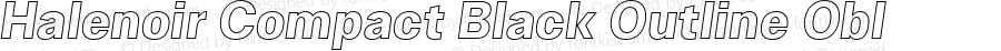 Halenoir Compact Black Outline Obl