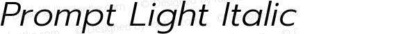 Prompt Light Italic