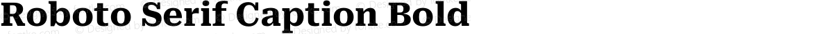 Roboto Serif Caption Bold