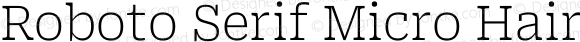 Roboto Serif Micro Hairline