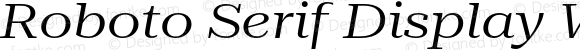 Roboto Serif Display Wide Regular Italic