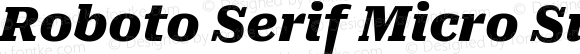 Roboto Serif Micro Super Italic